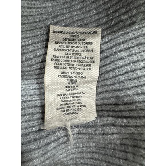 Gray Turtleneck Sweater Dress Long Sleeve Oversized Tunic Pullover - Picture 6 of 6